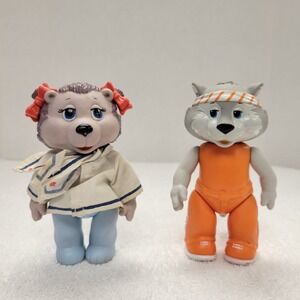 Tomy Vintage‎ Get Along Gang Porcupine & Zipper action figures